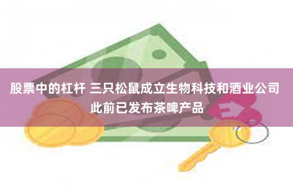 股票中的杠杆 三只松鼠成立生物科技和酒业公司 此前已发布茶啤产品